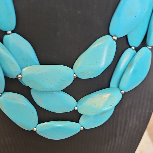 Paparazzi Turquoise Layered Necklace Set - Picture 4 of 5